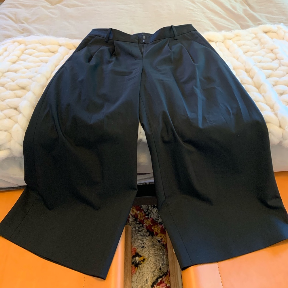 Tibi Black Pleated Culottes